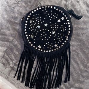 Earthbound Round Star & Fringe Chain Purse